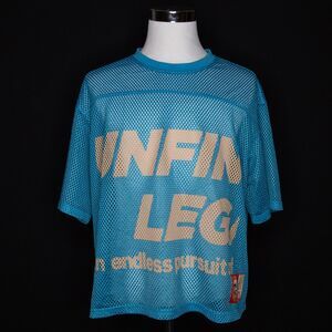 Unisex Unfinished Legacy Blue Streetwear Hip Hop Jersey Sz XL